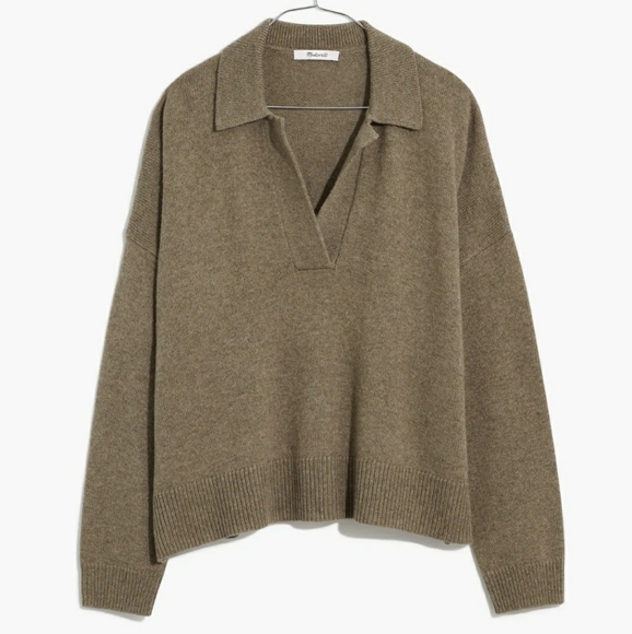 Madewell Davie Polo Sweater - Picture 2 of 5